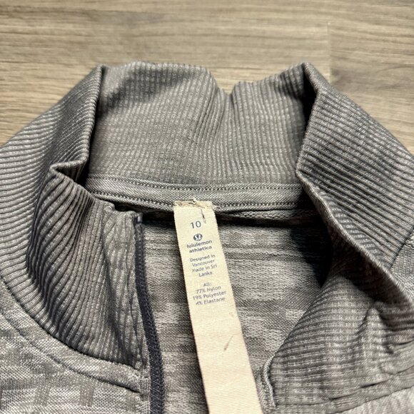 Lululemon Women's Rest Less 1/4 Zip Sweater - Grey - Picture 7 of 10